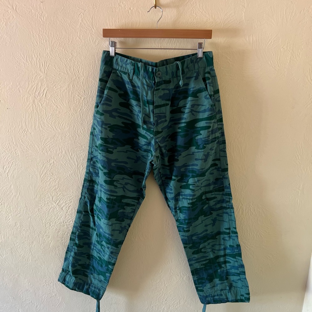 Undefeated Green Cargo Pants with reinforced seat panel